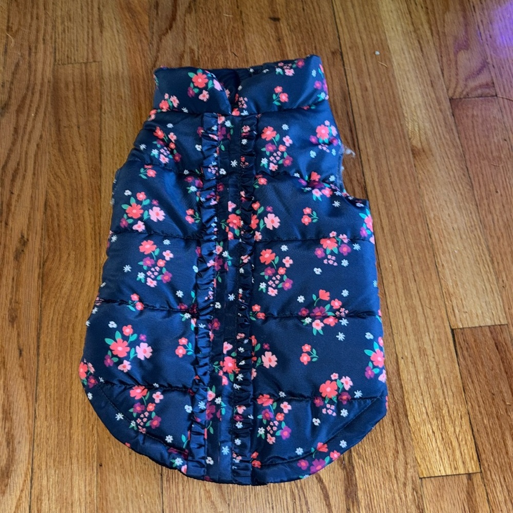 Beautiful floral dog jacket
